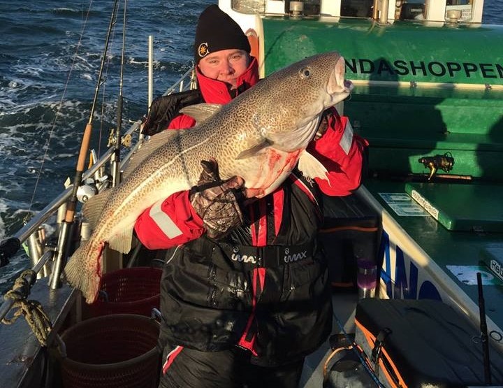 Øresunds-torsk på 18.70 Kg.